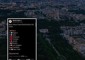 الجزائر العاصمة: ثاني وجهة سياحية مذهلة في العالم لسنة 2024 بعد مدينة فارو البرتغالية